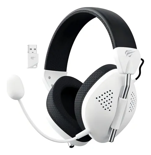 comprar Headset Gamer Havit Gamenote Fuxi H4 Bt 2.4ghz Type-c Branco