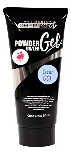 Cherimoya Powder Gel 50ml Clear 001 uñas esculpidas
