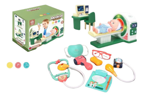Set Juego Para Niños Medico Maquina Simulación Sonido