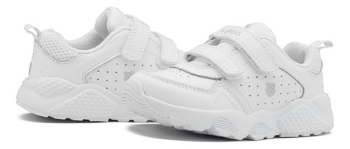 Tenis Para Niño Deportivos Escolar K-swiss Rocket De Piel Antiderrapantes