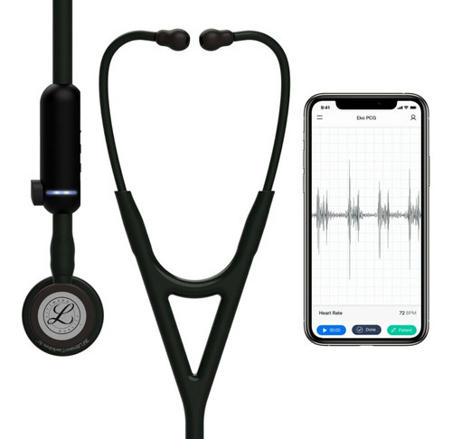 Estetoscópio 3m Littmann Core Digital Bluetooth Preto 8480 Black