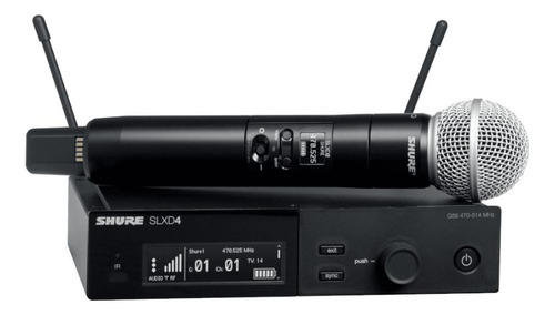 Microfone Sem Fio Shure Slxd24/sm58 Cor Preto