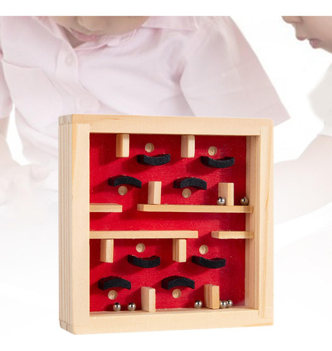 5 Juego De Mesa De Laberinto De Madera Montessori, Juguete