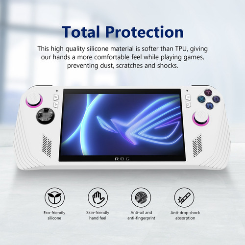 Para Console De Jogos Portátil Ally, Silicone Pr Com Tudo In