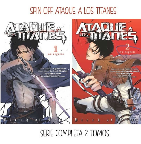 Ataque A Los Titanes:no Regrets Vol.1 Y 2 Shingeki No Kyojin