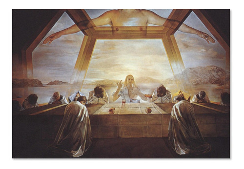 Cuadro Surrealista La Última Cena Salvador Dalí 120x80