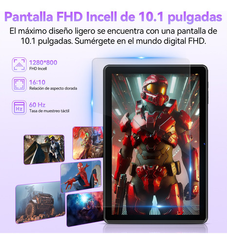 Tablet 10.1 Android 14 12gb+128gb Bluetooth 5.4 Tablets
