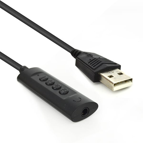 Cable Adaptador De Audio Usb A 3,5 Mm Tarjeta De Sonido