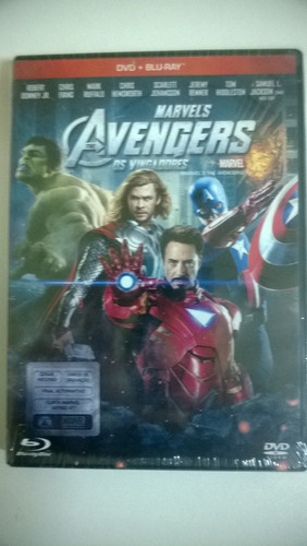Combo Blu-ray + Dvd Vingadores Avengers Marvel Novo Original