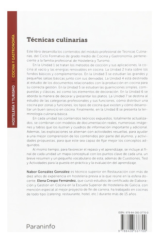 Tecnicas Culinarias 2.ª Edicion Paraninfo