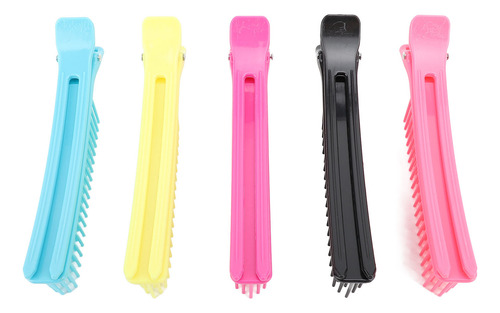 Pinzas De Agarre Para Cortar El Cabello, 5 Pares, Doble Capa