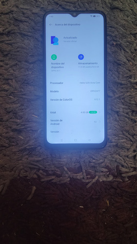 Oppo A17, Libre Para Cualquier Compañía, De 64 Gb De Memoria Y 4+4 Gb En Ram, Funciona Todo Bien, Buena Estética, Sensor De Huella, Android 12 Azul