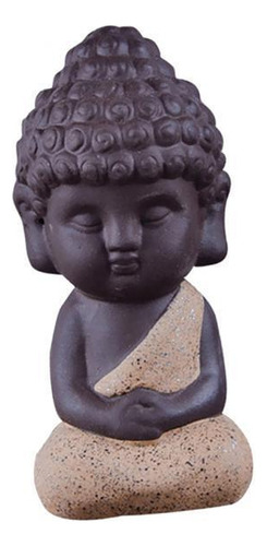 2 Estatuas De Little Buddha Amarillas [u]