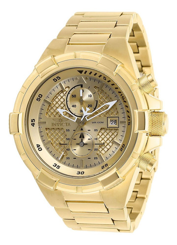 Reloj Para Hombre Invicta Aviator 28122 Dorado