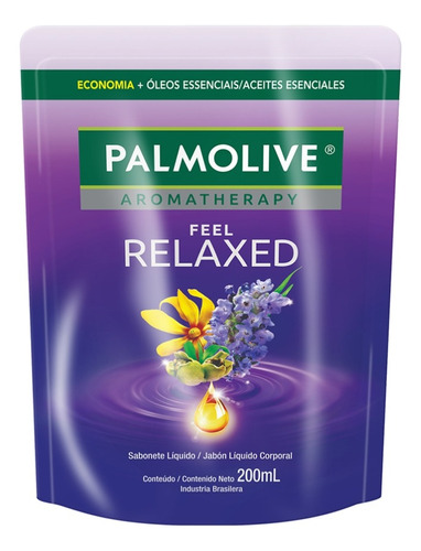 Jabón Líquido Palmolive Aroma Feel Relaxed Repuesto 200 ml