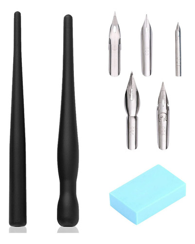 Kit De Plumas De Dibujo Y Caligrafía Con 2 Sostenedores