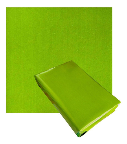 Papel De Presente Bobina Couche 40cmx100m - Cores Lisas Cor Verde-limão