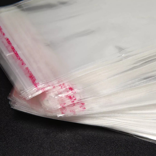 200 Bolsas De Plástico Autoadhesivas Transparentes De 7 Cm X