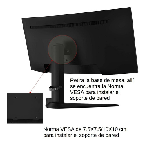 Imagen 9 de 10 de Soporte Base Tv Pc Monitor Ultrawide 13 17 19 23 27 29 32 34