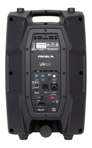 Imagen 2 de 2 de Monitor de escenario Proel V8plus portátil negro