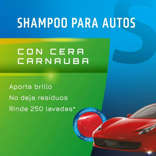 Shampoo Para Autos Con Cera De Carnauba 10 L