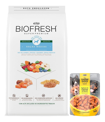 Biofresh Perro Adulto Raza Mediana 3 Kg + Regalo