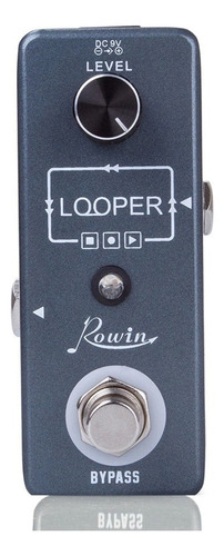 Pedal Rowin Looper Guitarra + + Cor Cinza-escuro