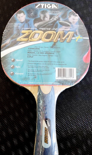 Imagen 1 de 10 de Raqueta De Ping Pong Stiga Zoom