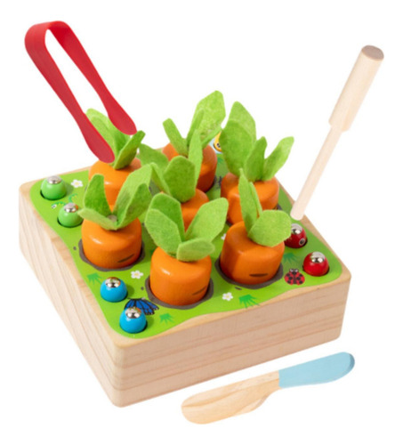 Nuevo Juego De Cosecha De Madera Juguetes Montessori