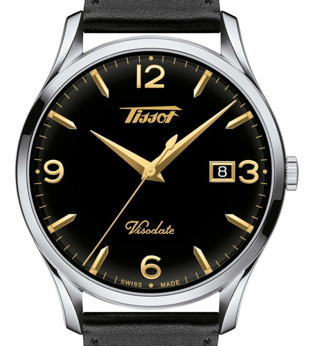 Reloj Tissot Análogo Hombre T1184101605701 Color de la correa Negro Color del bisel Acero Color del fondo Negro