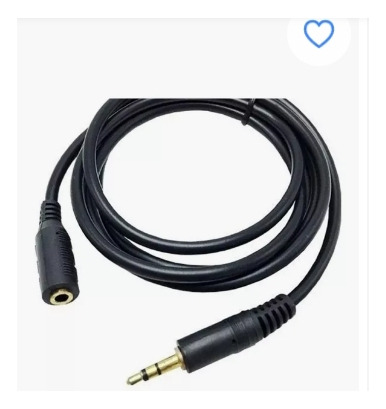 Cable Auxiliar Plus 3.5mm Extensión Macho Hembra 3 Metros