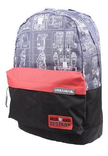 Imagen 2 de 2 de Mochila Escolar Juvenil Transformers 100% Original