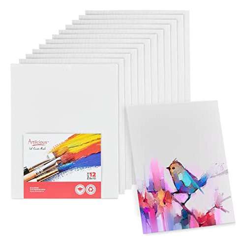 Artlicious Super Value 24 Pack Of Canvas Panels Boards For P