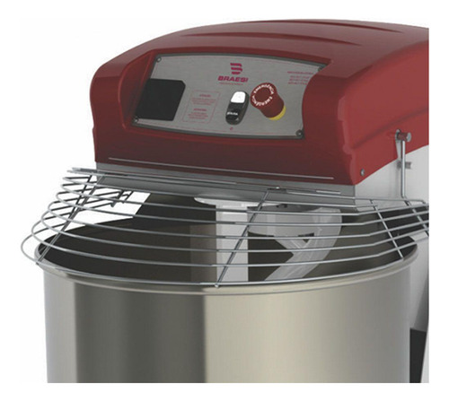 Amassadeira Espiral Braesi 60 Litros 2,5/4cv Trifásico 220t