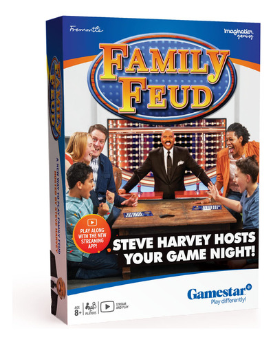 Family Feud With Steve Harvey Game, Transmite A Steve Directamente En Tu Sala De Estar, Aplicación Gamestar+, Emoción De Estudio En Casa, Cientos De Preguntas De Encuesta