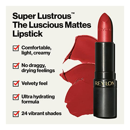 Revlon Lapiz Labial Cremoso, Super Lustrous, Lipstick The