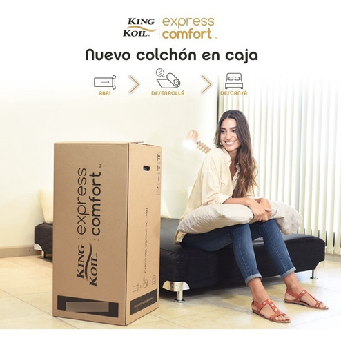Imagen 9 de 10 de Colchon King Koil Alta Densidad 160x200 Espumas Soft G22