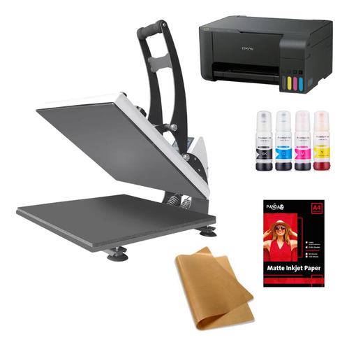 Maquina Para Sublimar Estampar Telas 38 X 38 + Epson A4