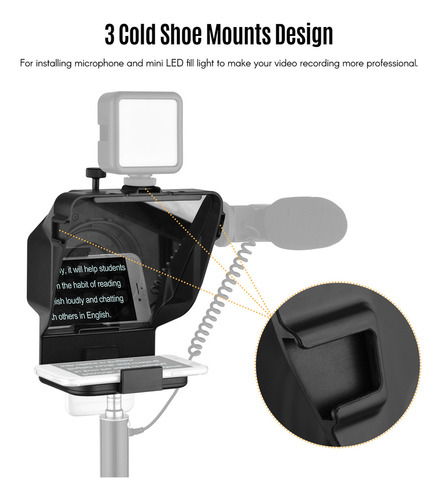 Portátil Smartphone Teleprompter Prompter Com Telefon