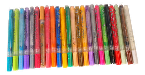 Juego De Bolígrafos Acrílicos De 24 Colores Bolígrafos