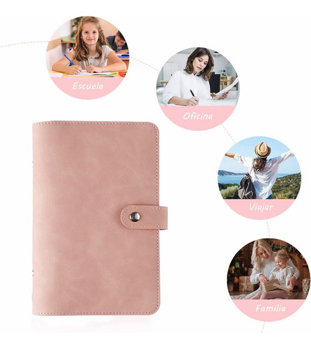 ~ A6 Carpeta De Argollas Libreta De Cuero Carpeta Planner