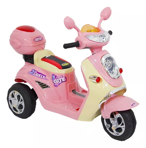 Mini Moto Elétrica Infantil 6V Lambreta Bandeirante 2904 Turquesa