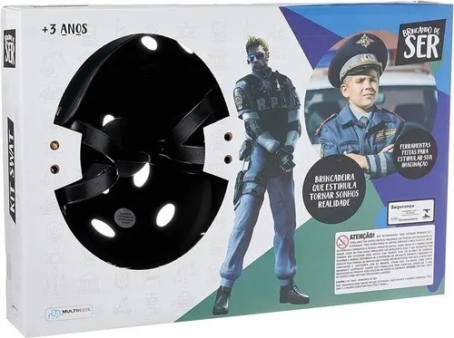 Imagen 5 de 7 de Kit Traje Policia Swat Casco Con Accesorios Rescate Ed