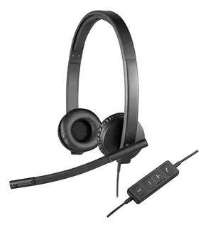 Auriculares Logitech H570e Headset Usb Microfono Profesional