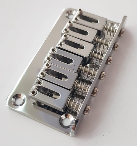 Imagem 3 de 8 de Ponte Fixa Standard Guitarra Stratocaster Cromada Dolphin !!