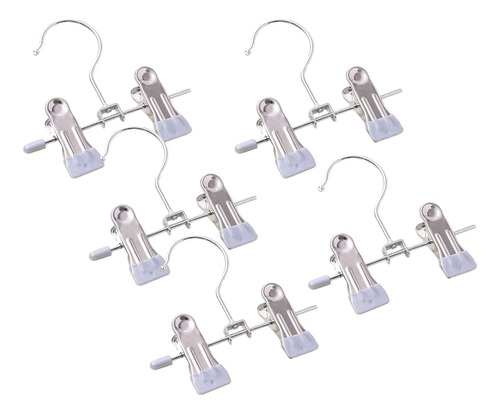 5x Pinzas Para Ropa, Pinzas Para Ropa De Acero Gris