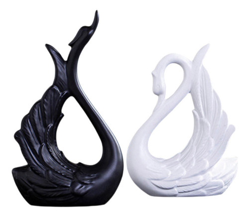 2 Figuras De Cisne Para Decoración De Mesa, Regalo De