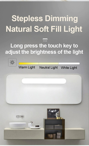 Imagen 2 de 9 de Lampara Led Magnetica Recargable Placard Hogar 21import