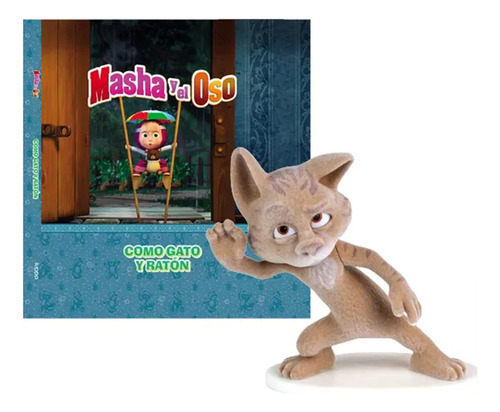 Colección Masha Y El Oso Cuento Figura N° 18 Gato