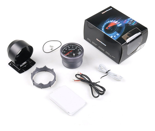 Tacómetro Dynoracing De 60 Mm Con Manómetro De 0-10000 Rpm